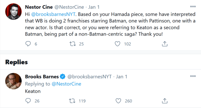 Batman Keaton Bentancor Barnes